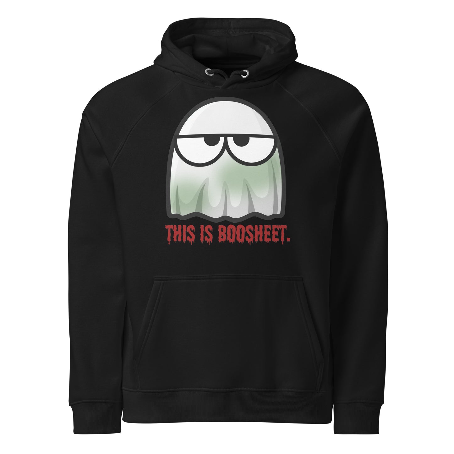 THIS IS BOOSHEET! Unisex eco raglan hoodie