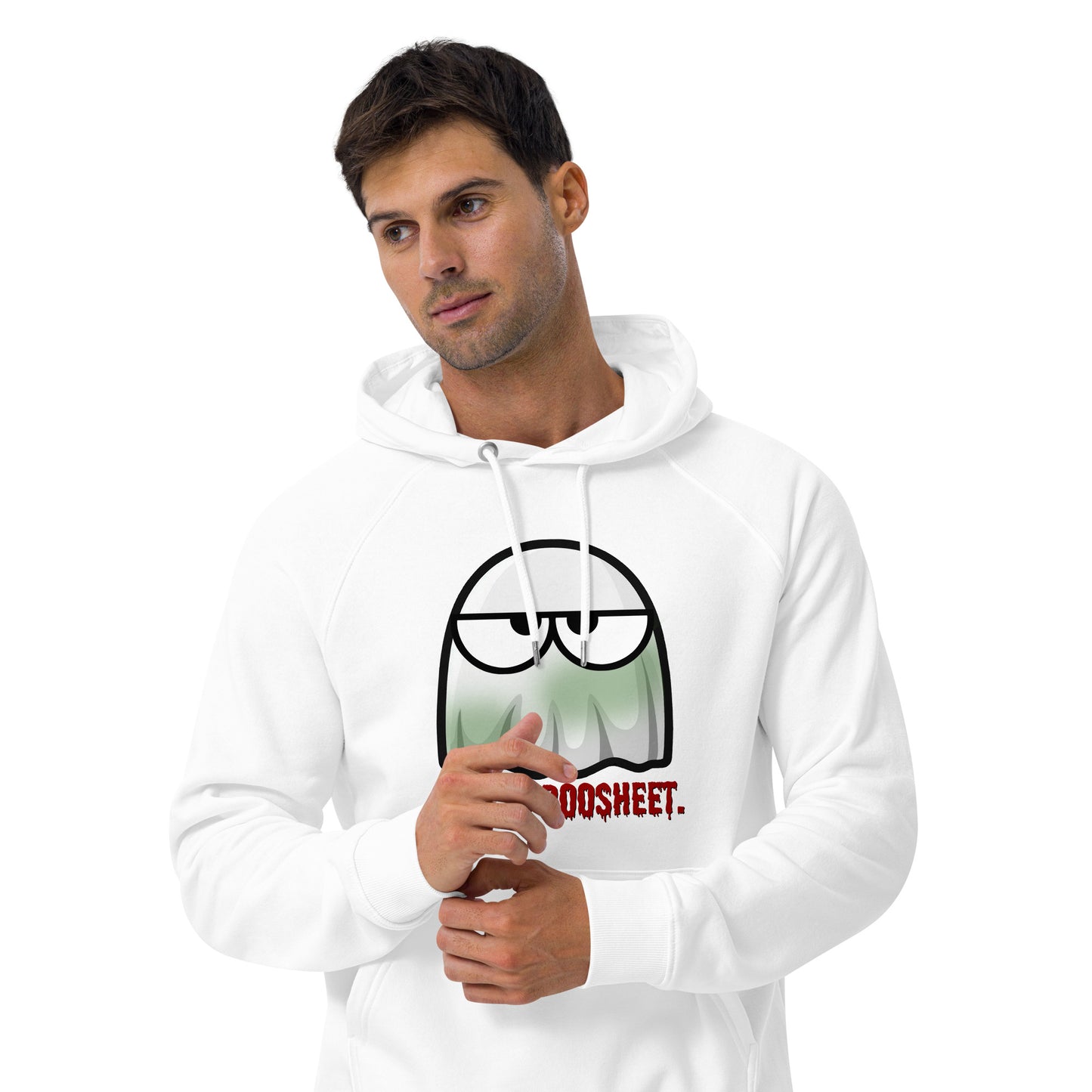 THIS IS BOOSHEET! Unisex eco raglan hoodie