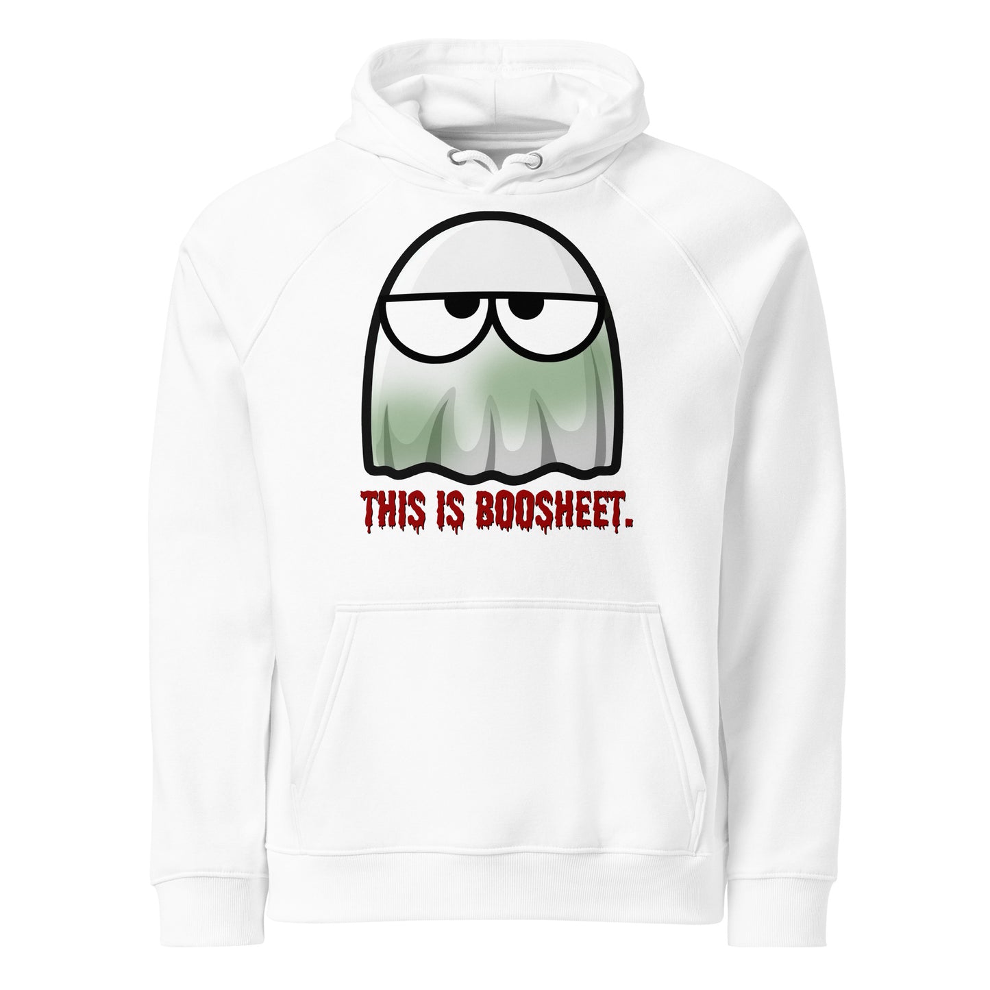 THIS IS BOOSHEET! Unisex eco raglan hoodie