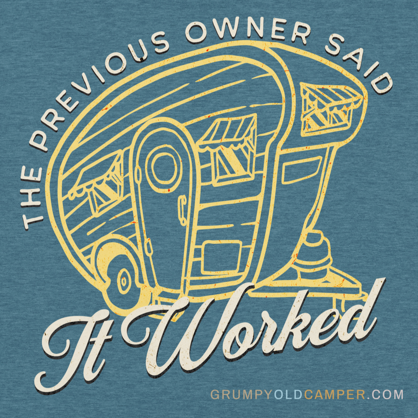 But... the previous owner said it worked! Unisex t-shirt