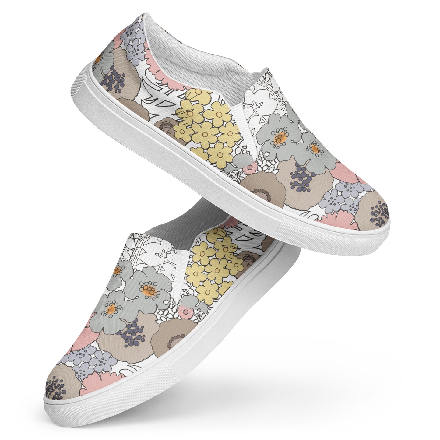 Women’s slip-on canvas shoes in "Argosy Wallpaper"