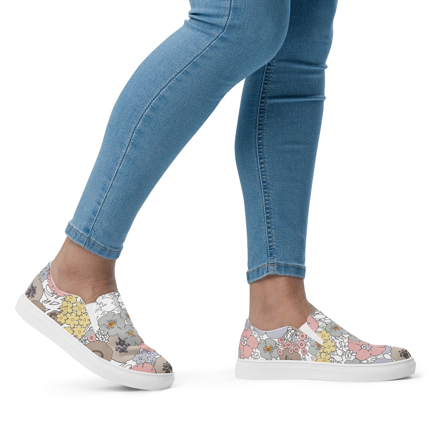 Women’s slip-on canvas shoes in "Argosy Wallpaper"